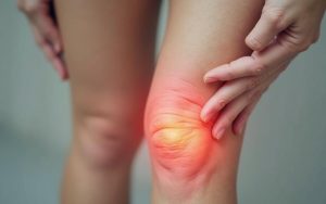 Illustration réaliste sur Symptômes de phlébite jambe : reconnaître les signes d'alerte