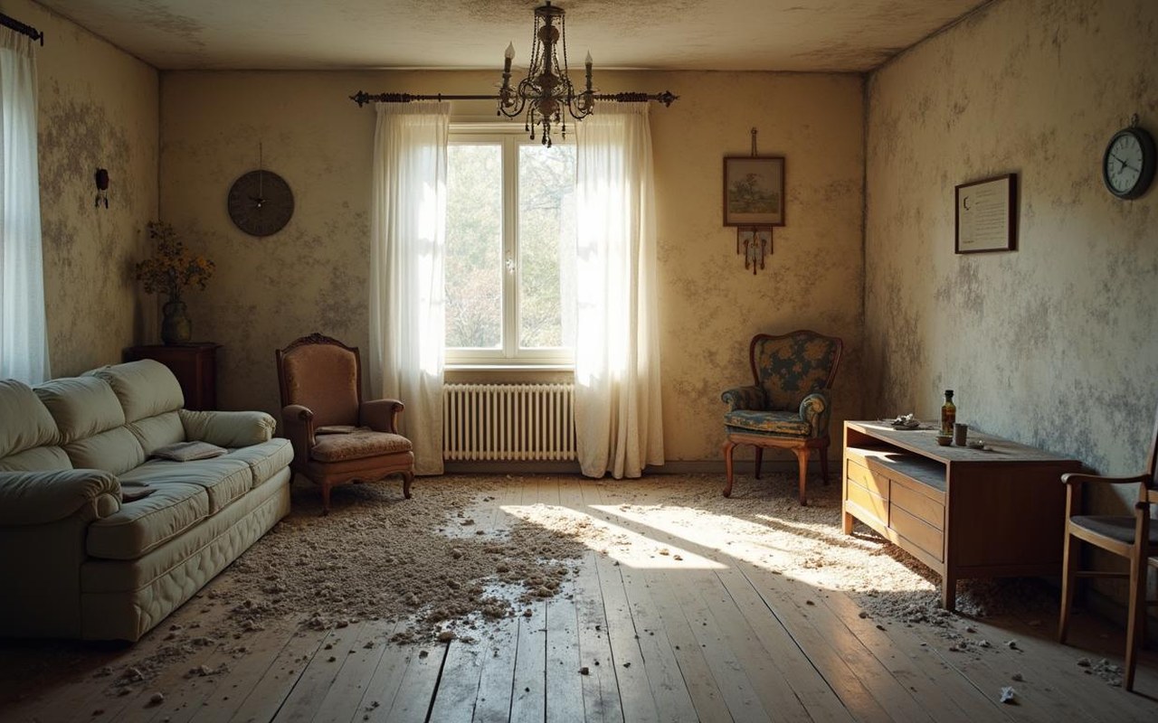 Illustration réaliste sur Maison abandonnée à donner : comment trouver et acquérir sur Le Bon Coin