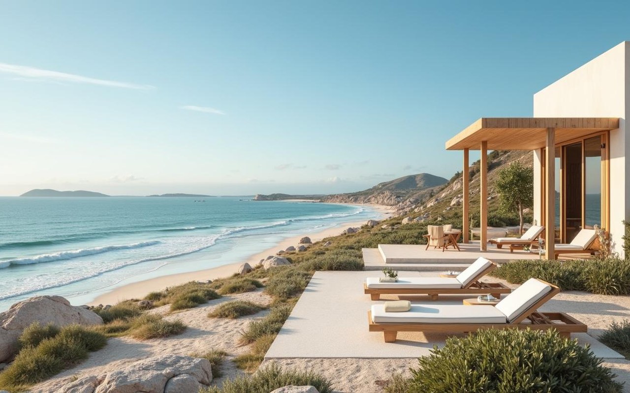 Illustration réaliste sur Maison bord de mer moins de 100 000 euros en Andalousie : guide complet pour acheter